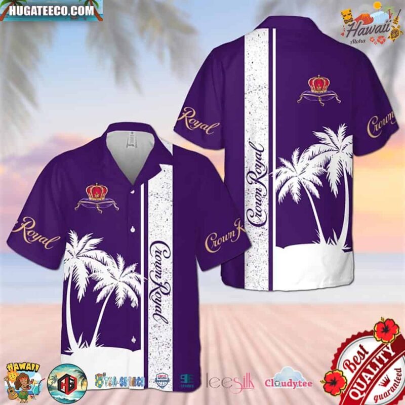 Crown Royal Casual Button Hawaiian Shirt