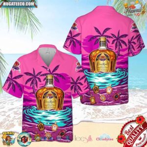 Crown Royal Coconut Tree Hawaiian Shirt