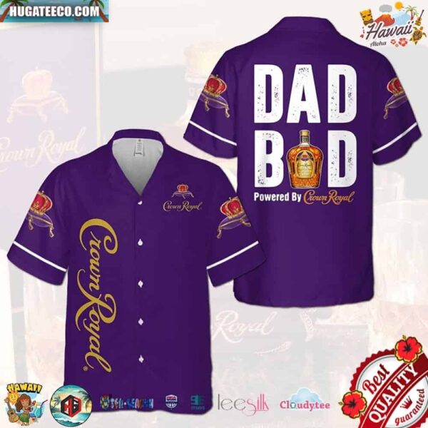 Crown Royal Dad Bod Hawaiian Shirt