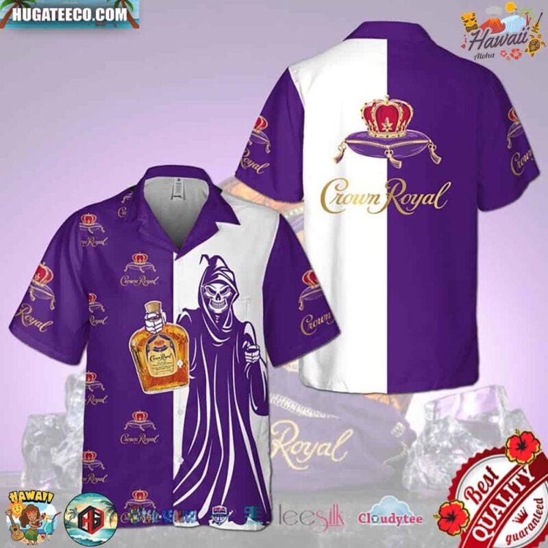 Crown Royal Grim Reaper Hawaiian Shirt