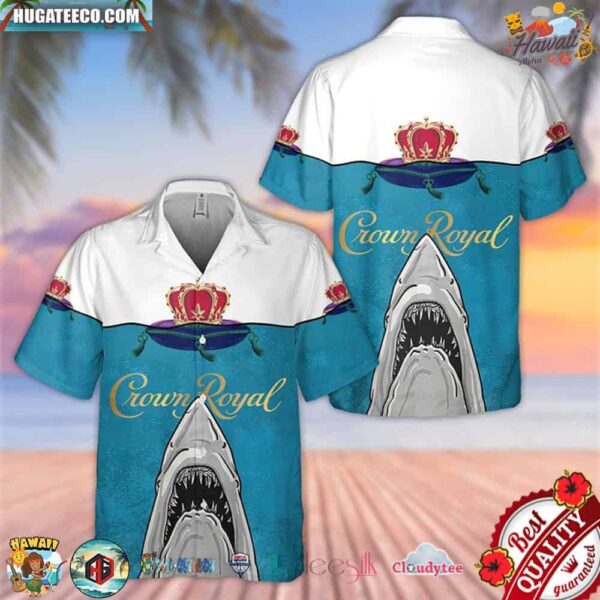 Crown Royal Jaws Shark Hawaiian Shirt