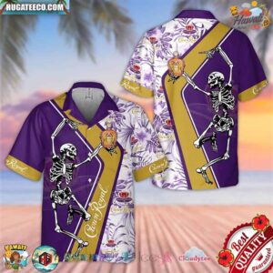 Crown Royal Skeleton Hawaiian Shirt