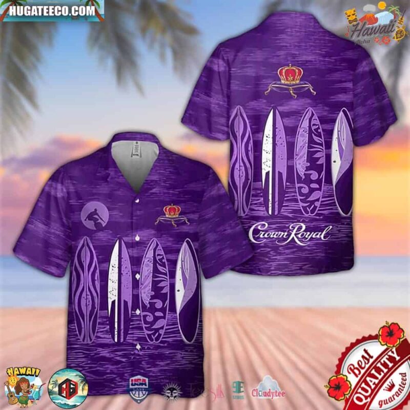 Crown Royal Surfing Hawaiian Shirt
