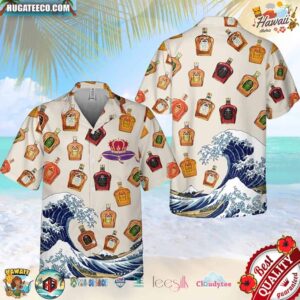 Crown Royal The Great Wave Off Kanagawa Hawaiian Shirt