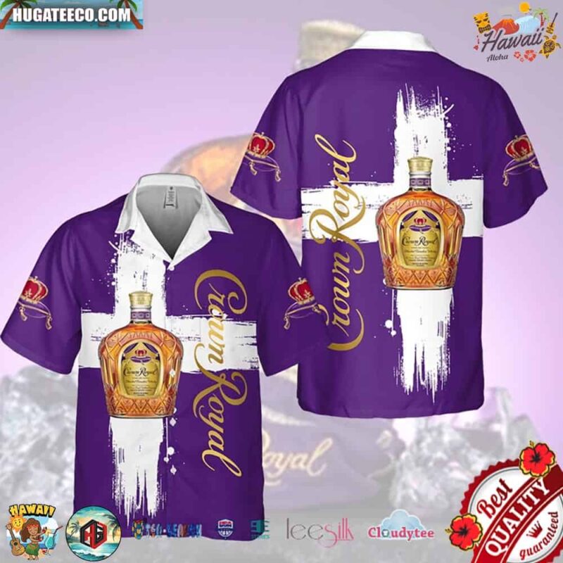 Crown Royal White Cross Hawaiian Shirt