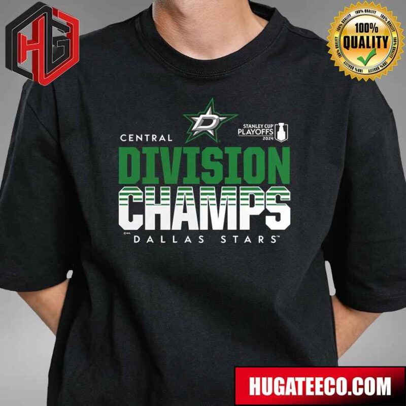 Dallas Stars Fanatics Branded 2024 Central Division Champions T-Shirt