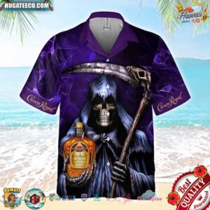 Death With Scythe Crown Royal Hawaiian Shirt