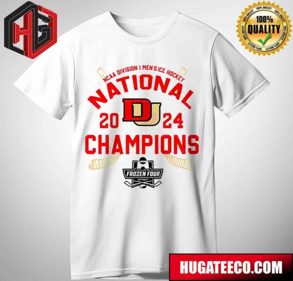 Denver Pioneers 2024 NCAA Division I Mens Ice Hockey National Champions T-Shirt
