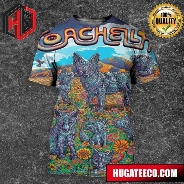 Emek Studios Official Coachella 2024 Poster April 12-14-19-21 2024 Empire Polo Club All Over Print Shirt