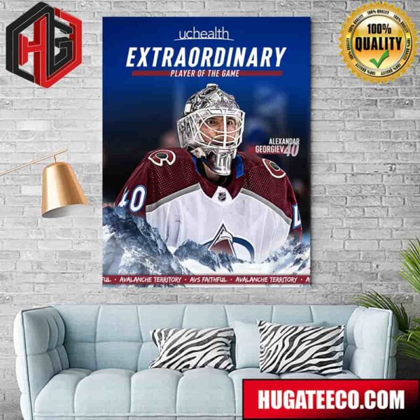 Extraordinary Player Of The Game Alexandar Georgiev No 40 Poster Canvas