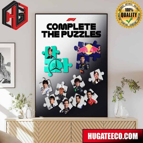 F1 Complete The Puzzles Two Big Seats Are Up For Grabs Next Season Poster Canvas