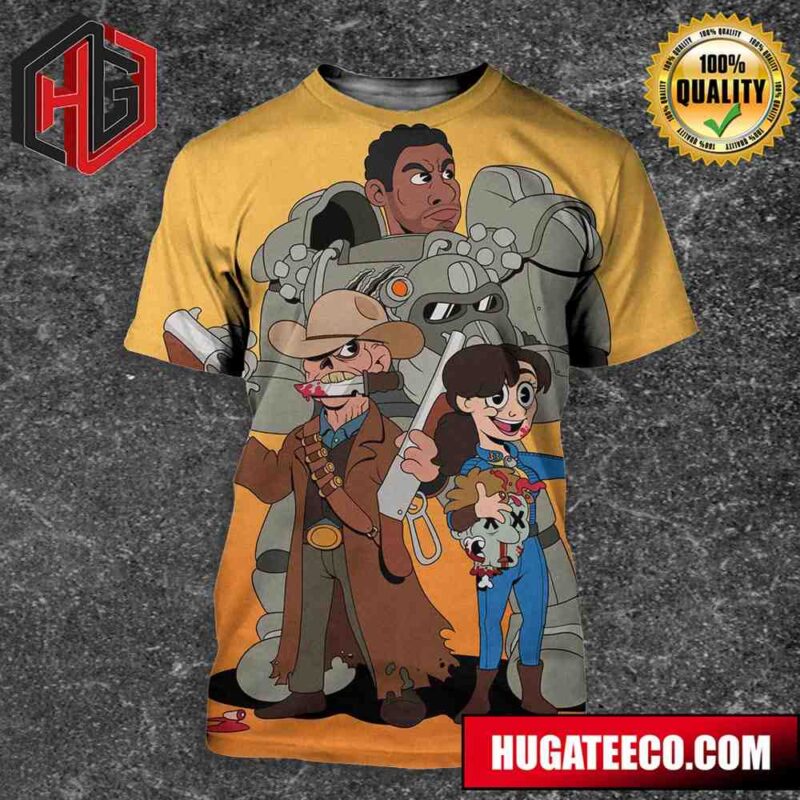 Fallout Poster Cartoon Art The World Deserves A Better Ending All Over Print Shirt