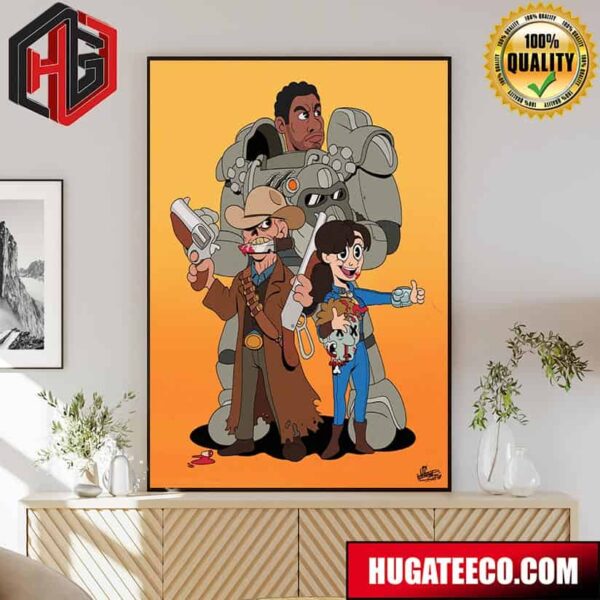 Fallout Poster Cartoon Art The World Deserves A Better Ending Poster Canvas