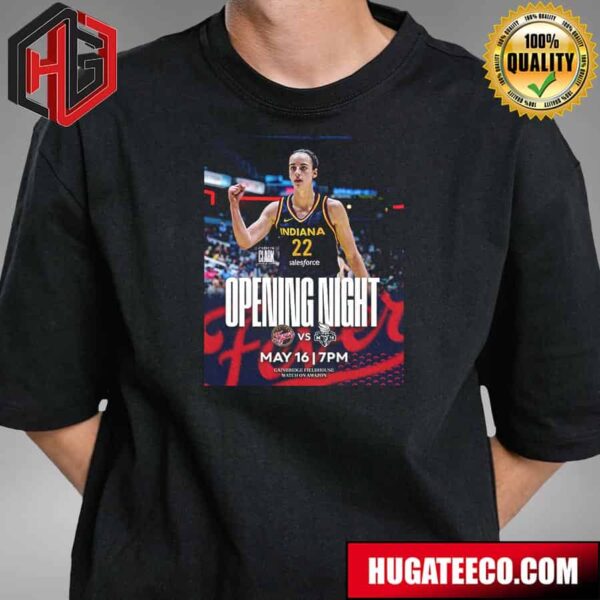 First Chance To See Caitlin Clark At Gainbridge Fieldhouse New York Liberty Vs Indiana Fever May 16 At 7pm T-Shirt