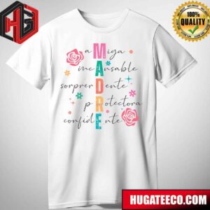 Floral Madre Spanish Mothers Day T-Shirt