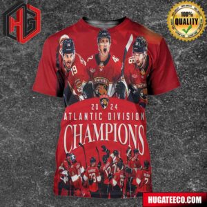 Florida Panthers 2024 Atlantic Division Champions All Over Print Shirt