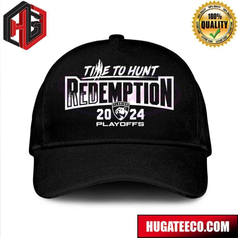 Florida Panthers Time To Hunt Redemption 2024 Playoffs Hat-Cap