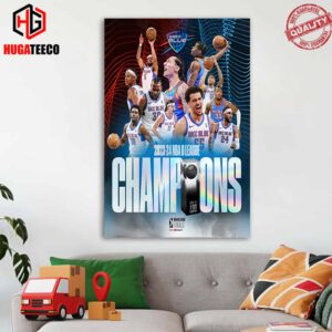 For The First Time In Team History The Oklahoma City Blue Are G League Champions 2023-2024 NBA GLeague Finals Home Decor Poster Canvas