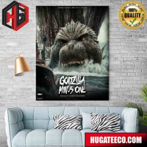 Godzilla Minus One An Oscar Winning Film Arrives  April 29 At 5 Pm Est Poster Canvas