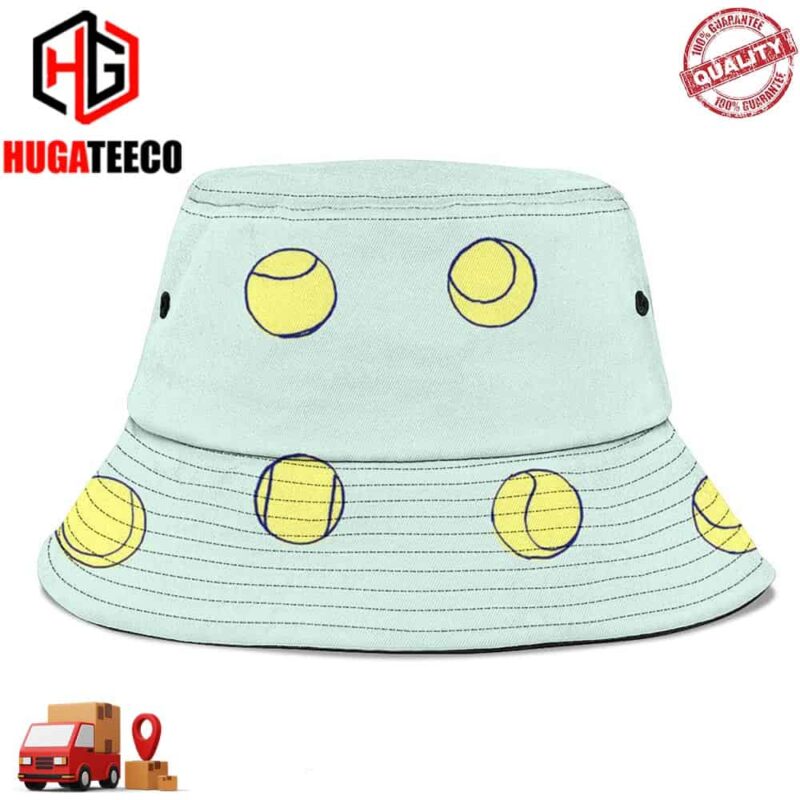 Golden Serve Outstanding Golden Tennis Ball Summer Headwear Bucket Hat-Cap For Family