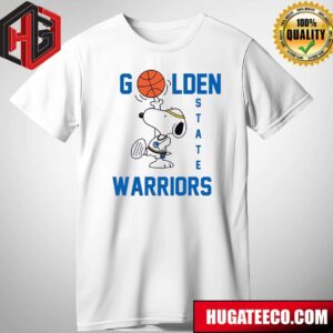 Golden State Warriors Snoopy Basketball Warriors NBA T-Shirt