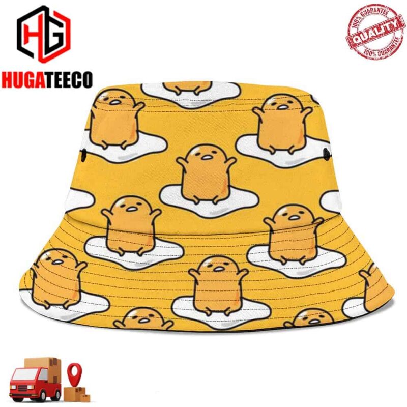 Gudetama Funny Eggs Summer Headwear Bucket Hat-Cap For Family