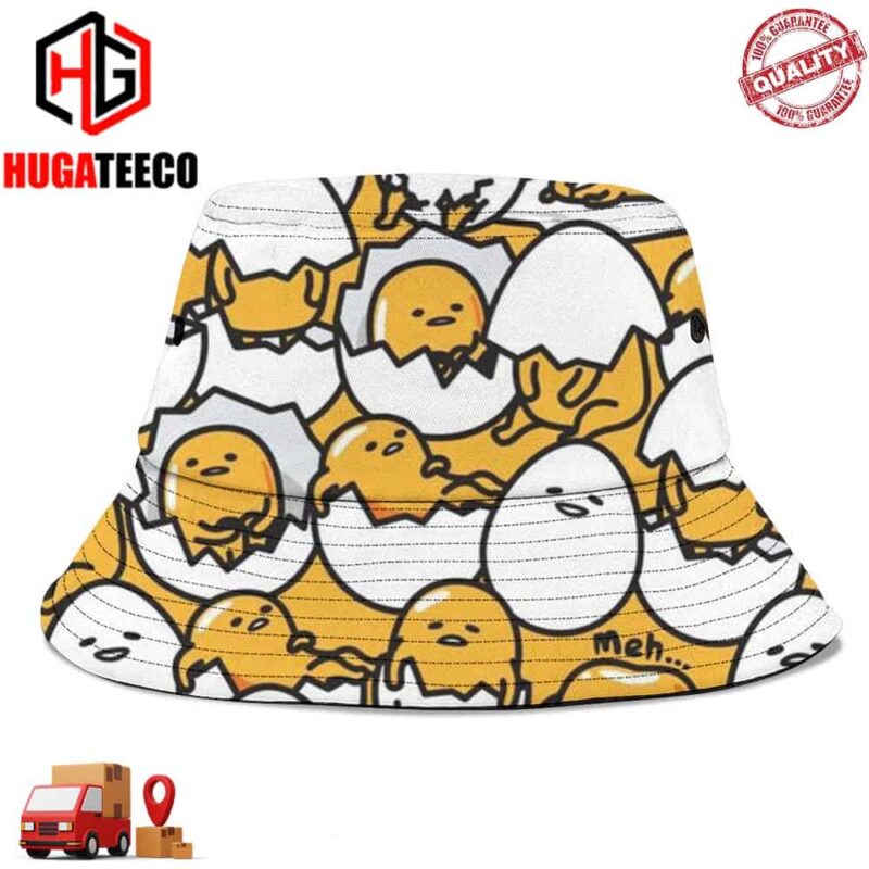 Gudetama Funny For Kids Summer Headwear Bucket Hat-Cap For Family