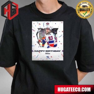 Happy Birthday Mika Zibanejad New York Rangers NHL T-Shirt