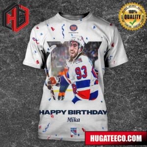 Happy Birthday Mika Zibanejad New York Rangers NHL All Over Print Shirt