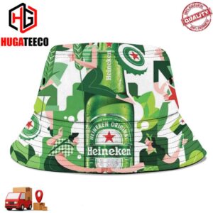 Heineken Pure Bliss Pure Beer Bottle Summer Headwear Bucket Hat-Cap For Family