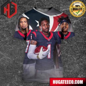 Houston Texans New Set Of 3 Players NFL 3D T-Shirt