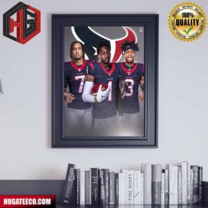 Houston Texans New Set Of 3 Players NFL Poster Canvas