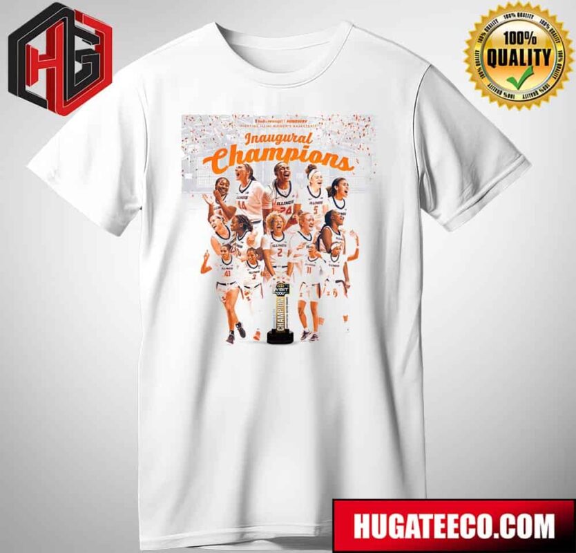 Illinois Women’s Basketball Inaugural Champions NCAA March Madness Big Ten Women’s Basketball T-Shirt