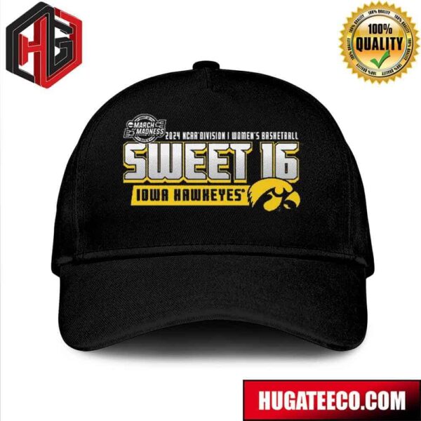 Iowa Hawkeyes 2024 NCAA Division I Women’s Basketball Sweet Sixteen Hat-Cap