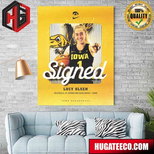 Iowa Hawkeyes Loves Lucy Olsen Poster Canvas