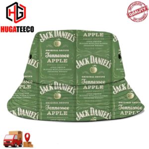 Jack Daniel’s Logo Tenessee Apple Summer Headwear Bucket Hat-Cap For Family