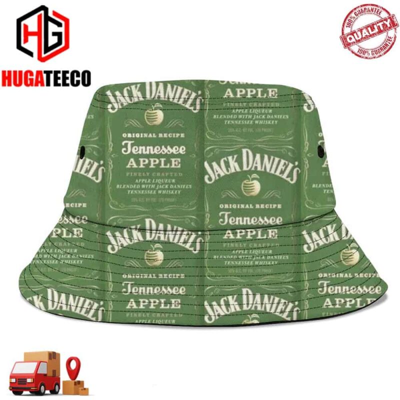 Jack Daniel’s Logo Tenessee Apple Summer Headwear Bucket Hat-Cap For Family