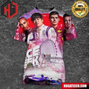 Japanese Race Week 2024 Formula 1 F1 3D T-Shirt
