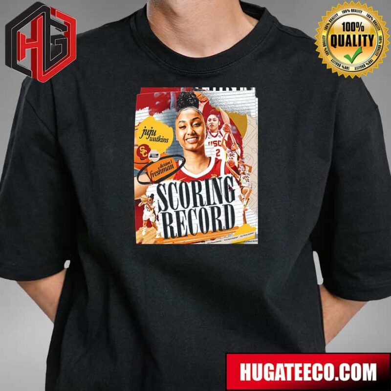 Juju Watkins Has Set The Record For Most Points Scored By A Freshman In A Single Season NCAA March Madness T-Shirt