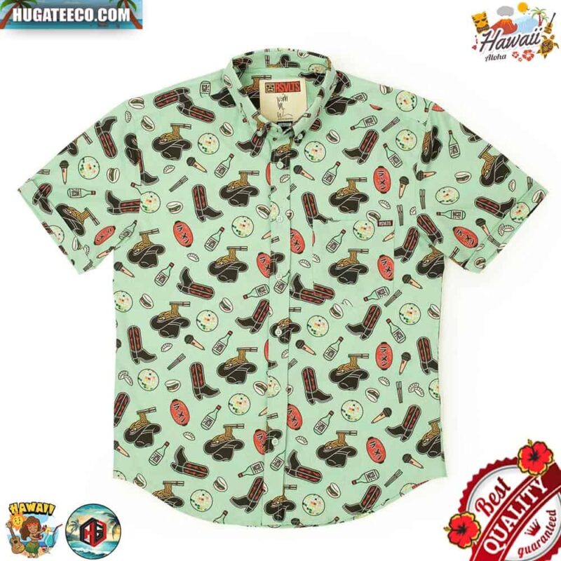 Justin Warner Karaoke Cowboy RSVLTS Collection Summer Hawaiian Shirt