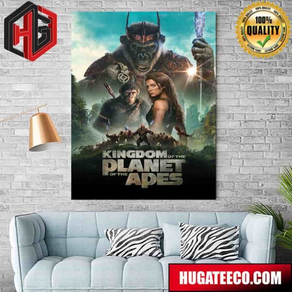 Kingdom Of The Planet Of The Apes Poster Canvas