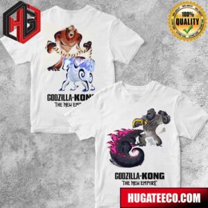 Kong And Godzilla vs Shimo And Scar King Godzilla x Kong The New Empire Two Sides T-Shirt