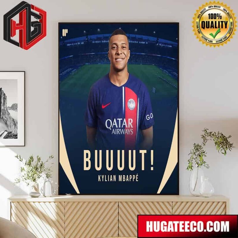 Kylian Mbappe PSG UEFA Champions League Poster Canvas