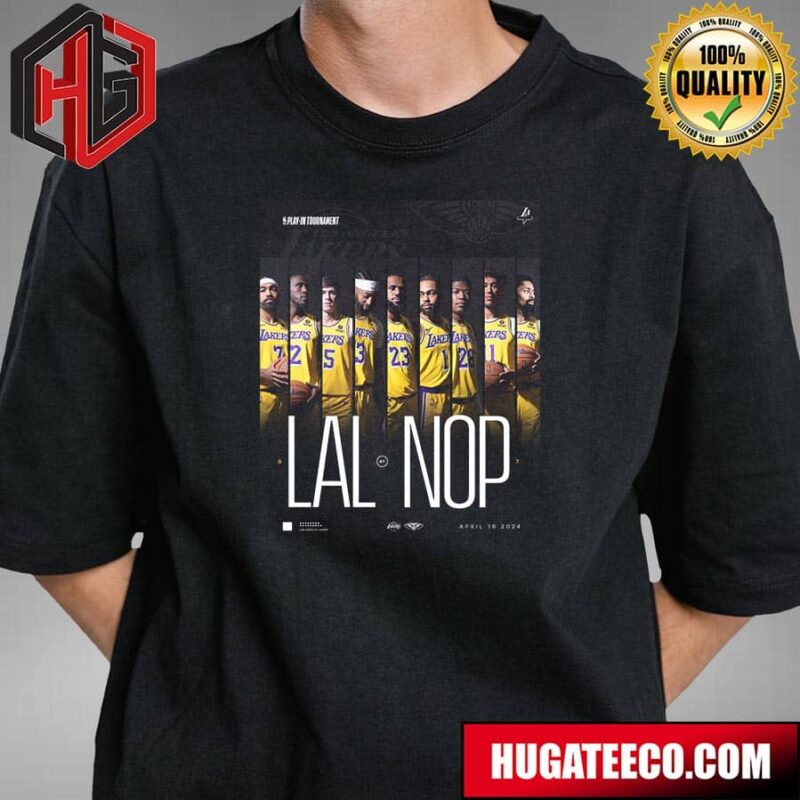 Lebron James And Los Angeles Lakers Squad NBA Play-In Tournament T-Shirt