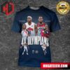 Lebron James And Anthony Davis Rep The Red White And Blue In The Olimpic Games 2024 Team USA Men’s Basketball National Team All Over Print Shirt