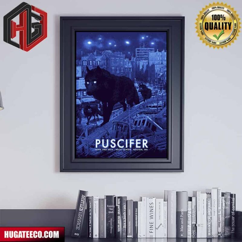 Limited Edition Puscifer Poster On April 2nd 2024 At Boch Center Boston Ma Poster Canvas