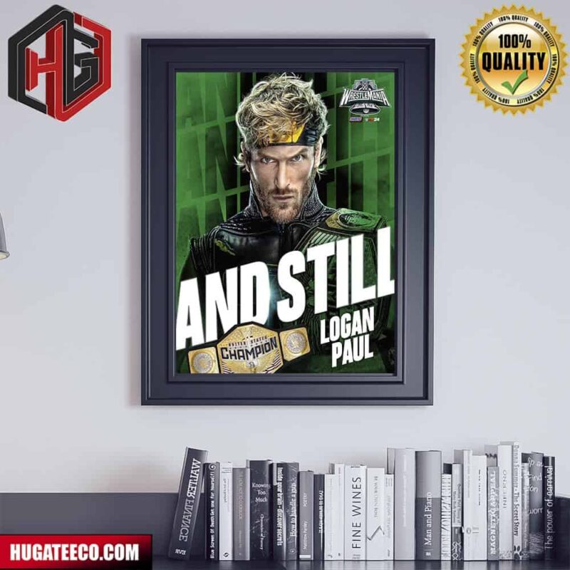 Logan Paul Defeats Kevinn And Randy Orton Wrestle Mania WWE Poster Canvas