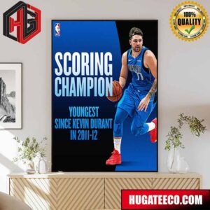 Luka Doncic NBA The Youngest Scoring Champ In 12 Years Poster Canvas