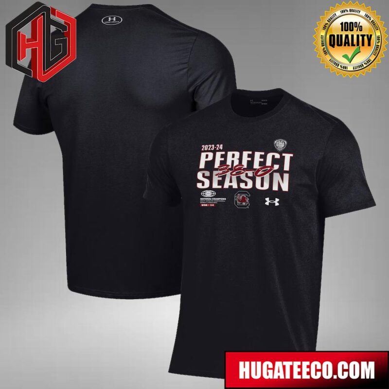 Under Armour X South Carolina Gamecocks 2024 NCAA Women’s Basketball National Champions Perfectr Season T-Shirt