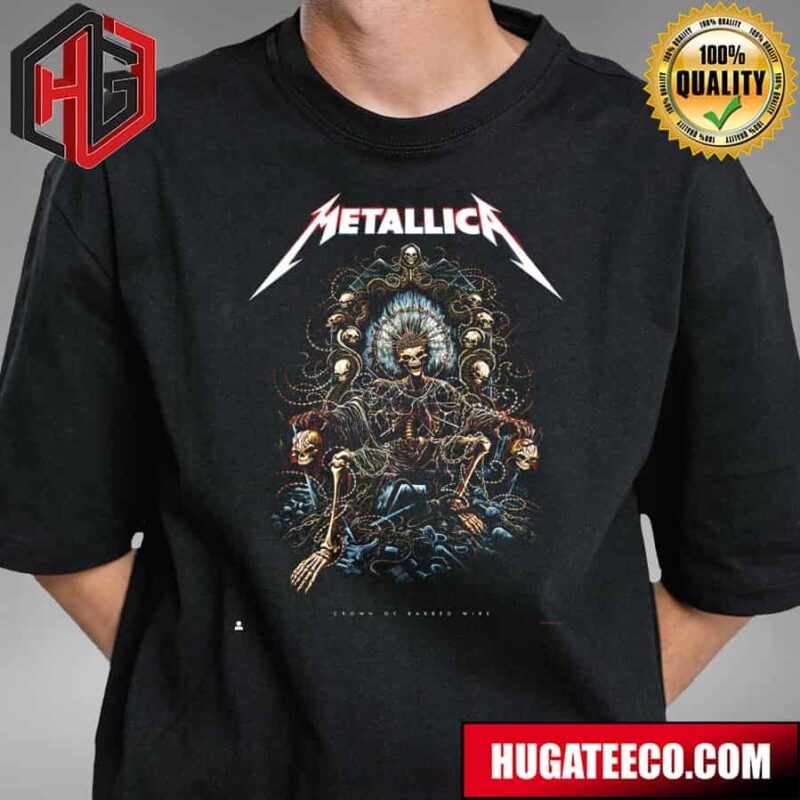 Metallica Crown Of Barbed Wire Celebration The Band’s Latest Full-Length Release 72 Seasons By Milestsang T-Shirt